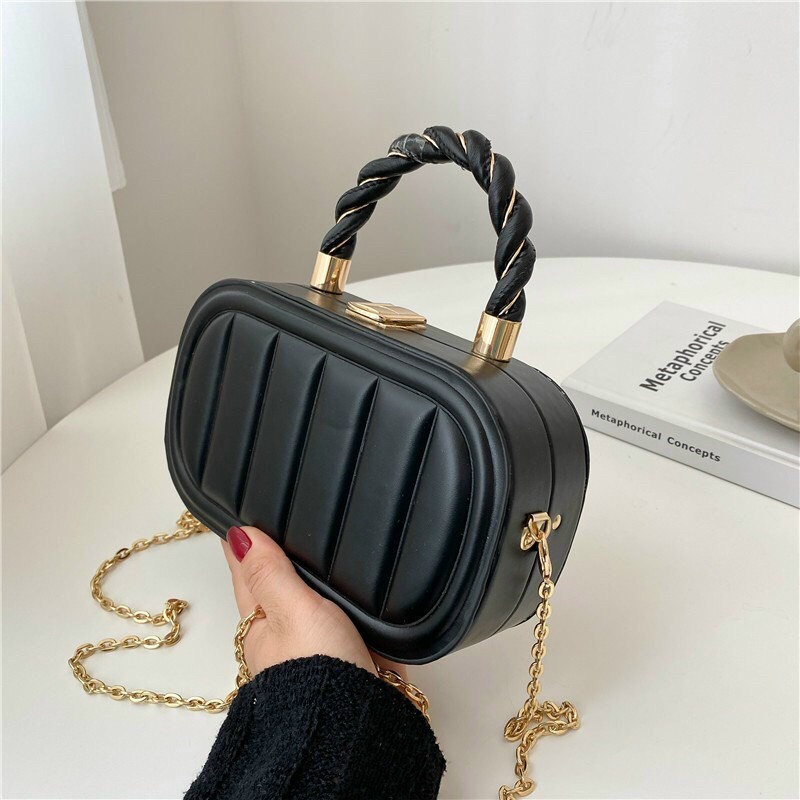 Túi xách nữ đeo chéo nữ 3 màu sọc Hot Trend 2023