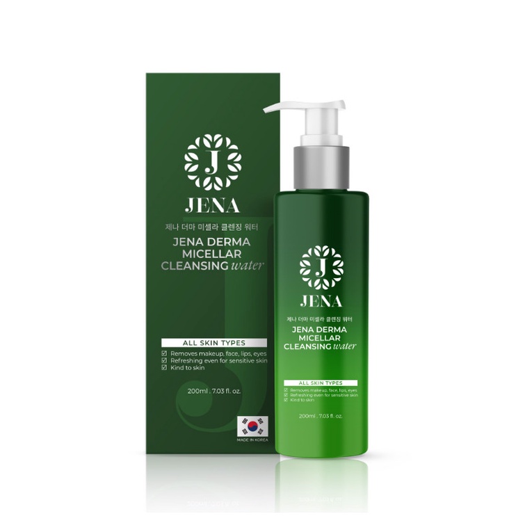 Nước Tẩy Trang Sạch Sâu Bảo Vệ Da Jena Derma – 200ml (Micellar Cleansing Water)