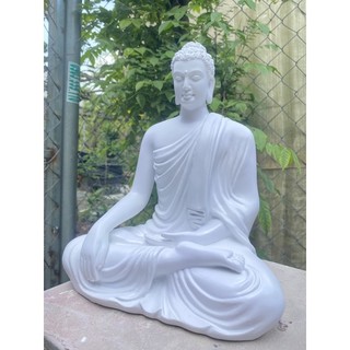 Tượng phật Thích Ca màu trắng 25cm