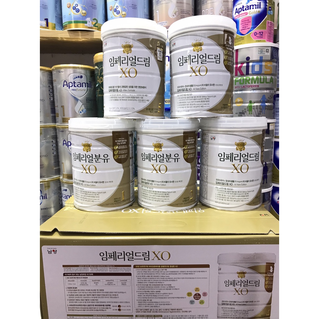 Sữa Bột  XO số 1,2,3,4,5 nội địa hàn quốc 800g