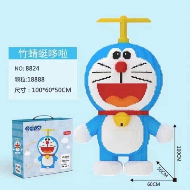 lego bộ lắp ráp doraemon cỡ lớn 100cm (1 mét) sai số phạm vi 5cm