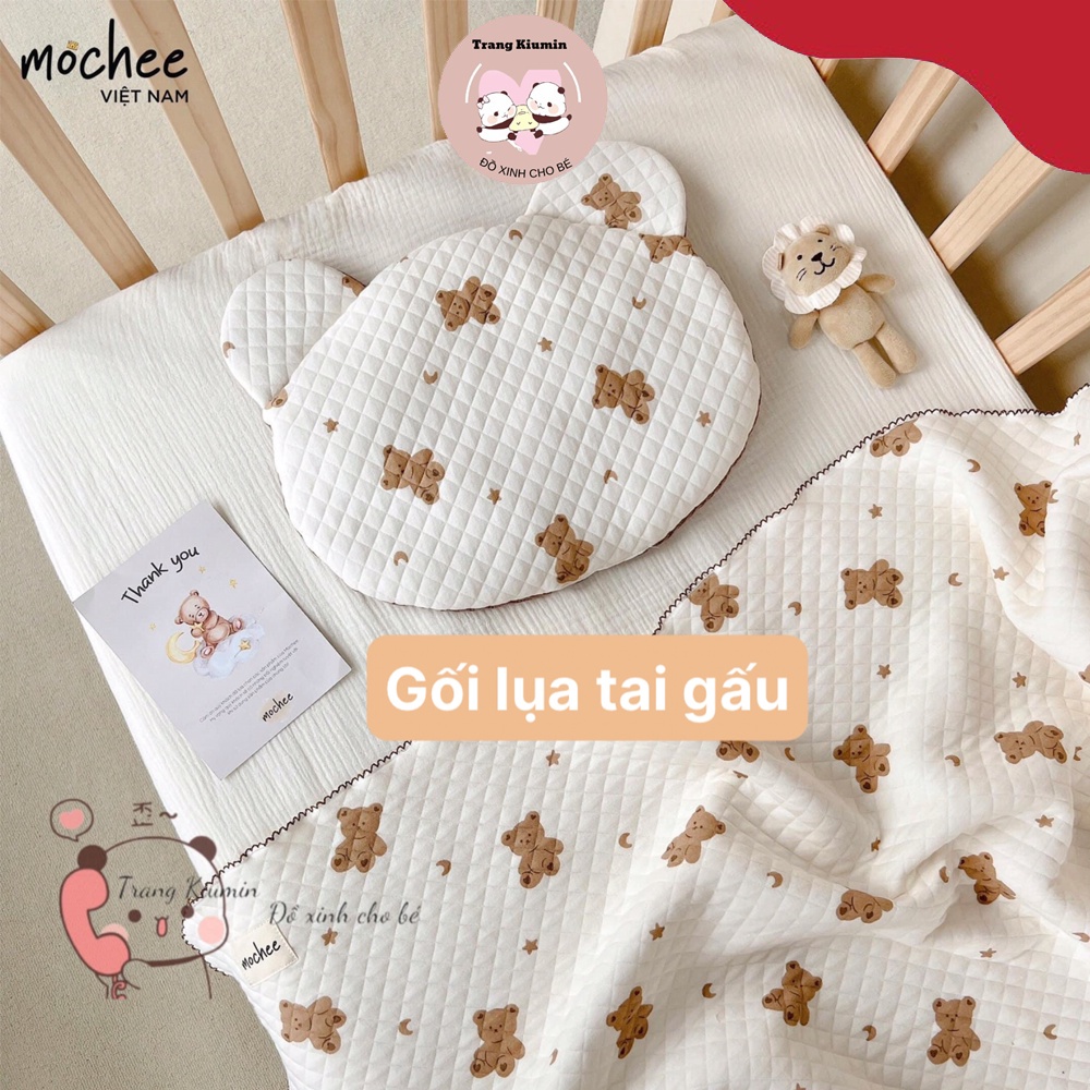 Full set cotton lụa chần bông họa 2 hoạ tiết siêu xinh