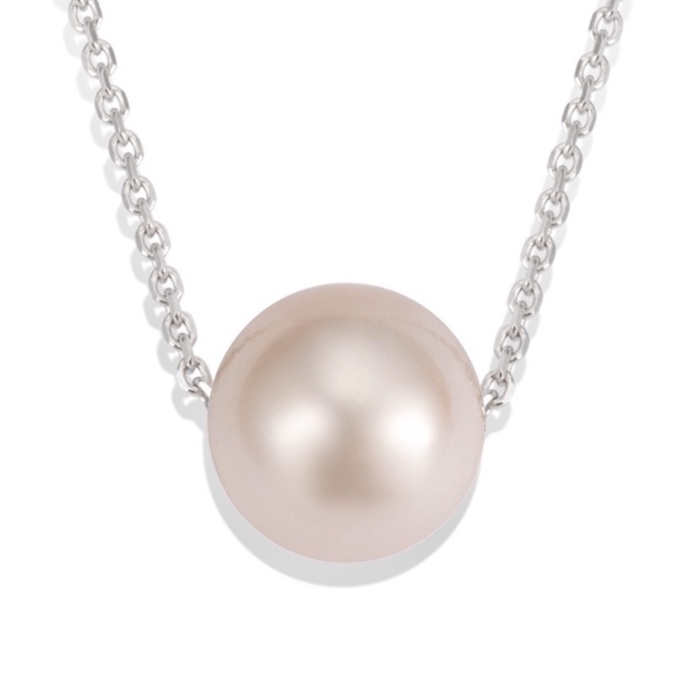 Dây Chuyền Xuyên Hạt Ngọc Trai Nước Ngọt Long Beach Pearl HECHS28FL026