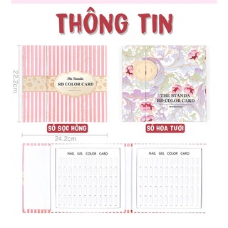 Sổ Móng Mẩu | 120 Móng Trưng Bày Màu Sơn Móng Tay