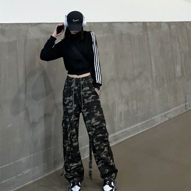 IELGY  Áo Khoác Màu Đen Dáng Ôm Phối Khóa Kéo Thời Trang Cho Nữ