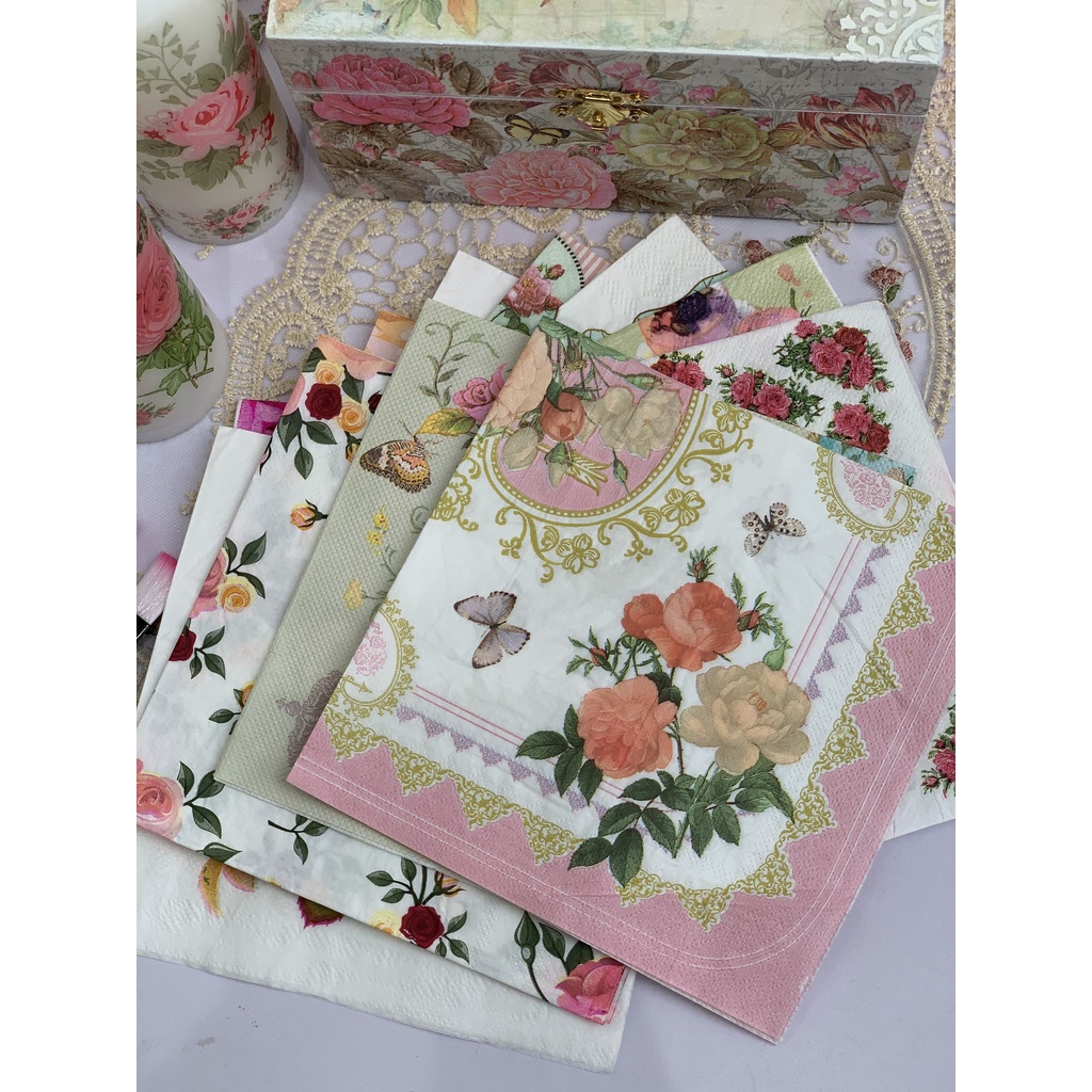 Khăn giấy ăn decoupage