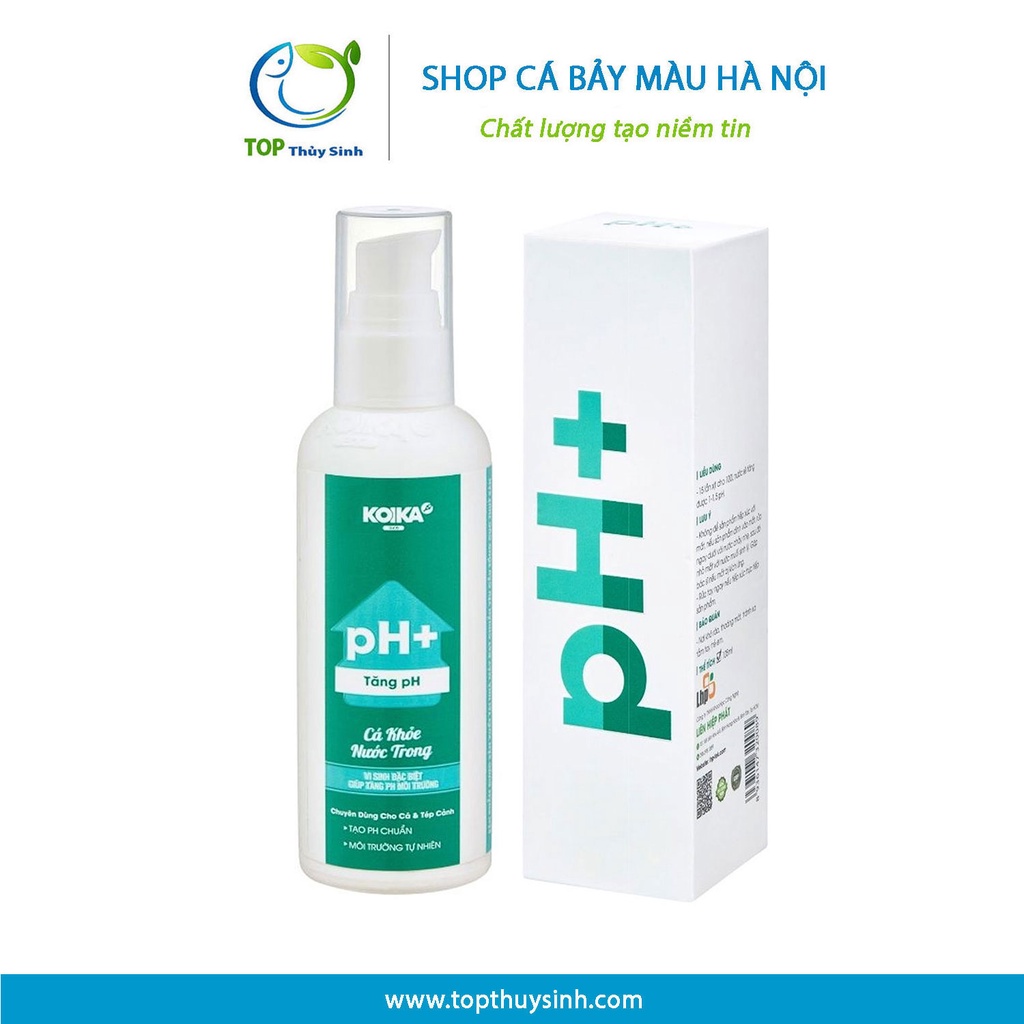 Combo vi sinh bể cá PSB, CLEAR, BAC+, PH+, PH- | KOIKA