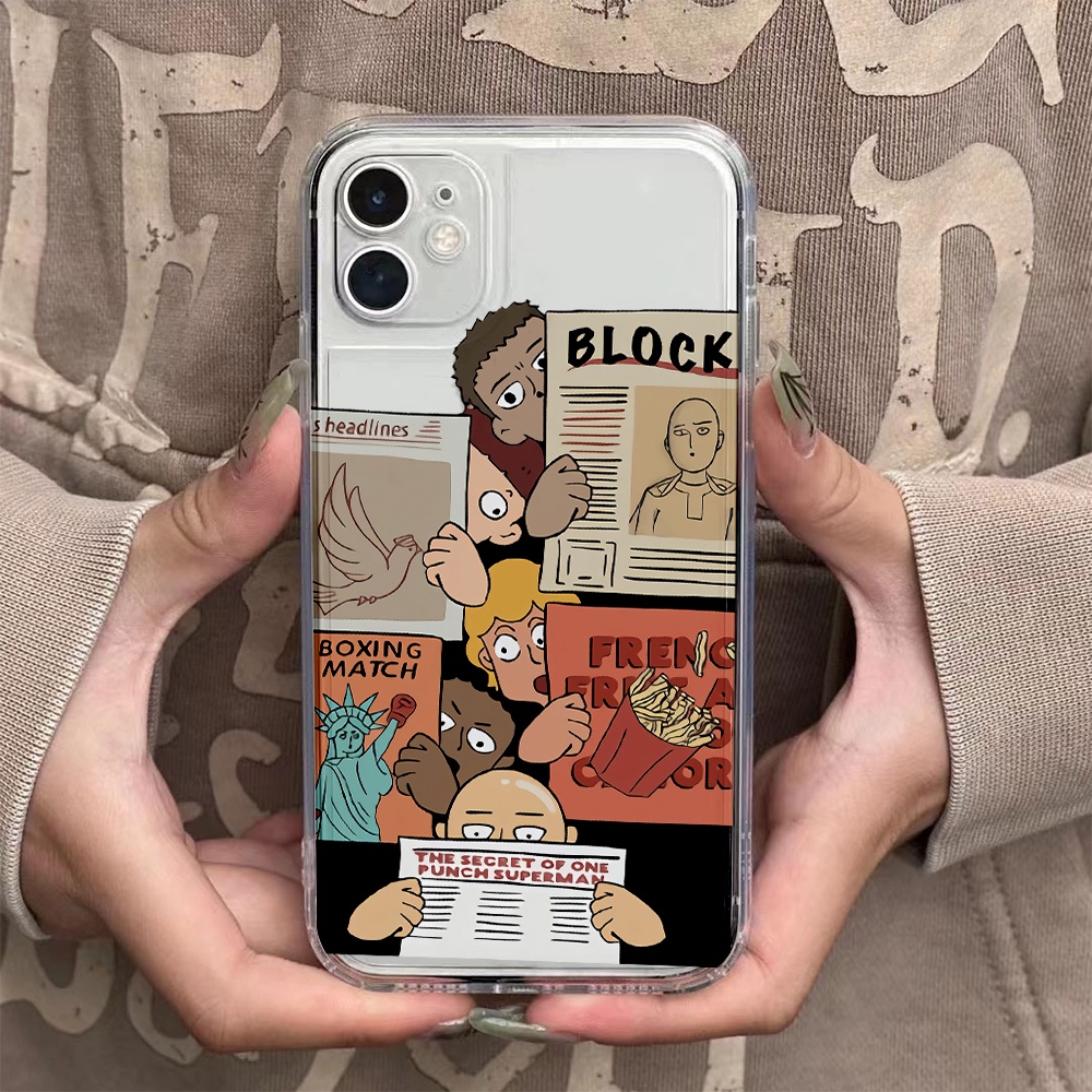 Ốp Điện Thoại Trong Suốt In Hình Hoạt Hình Dễ Thương Cho iphone 14 pro Max 11 13 12 7Plus X XS Max