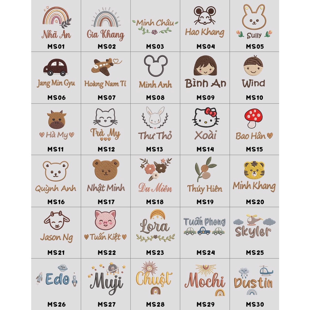 Balo thêu tên cho bé phong cách Hàn Quốc đi học chống thất lạc -Balo bỉm sữa đi chơicho bé trai -gái mầm non CV0004