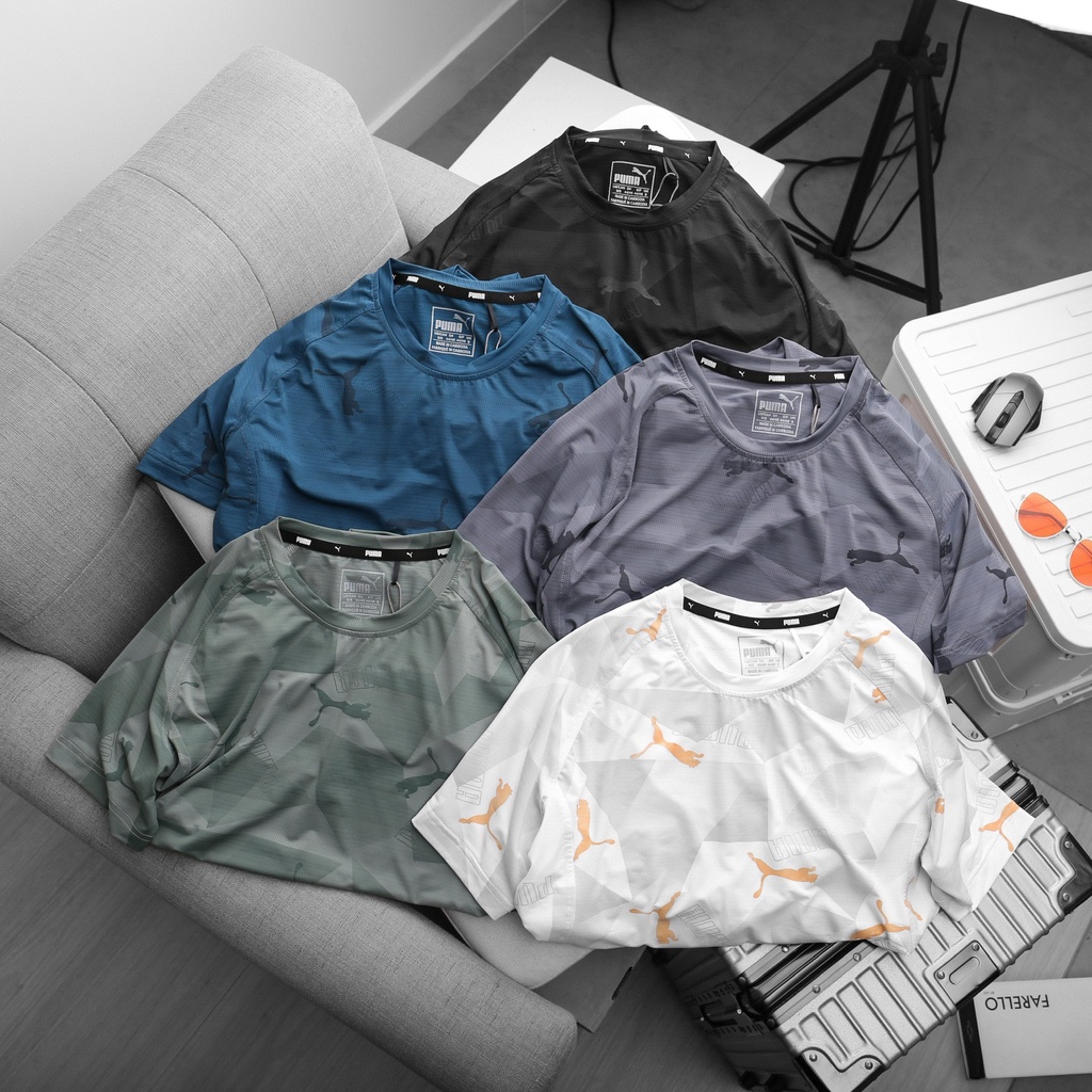 Áo Thun Nam Cổ Tròn Thể Thao Chất Thun Đánh Golf, Vải Lỗ Kim Thông Thoáng Không Nhăn Và Siêu Nhẹ