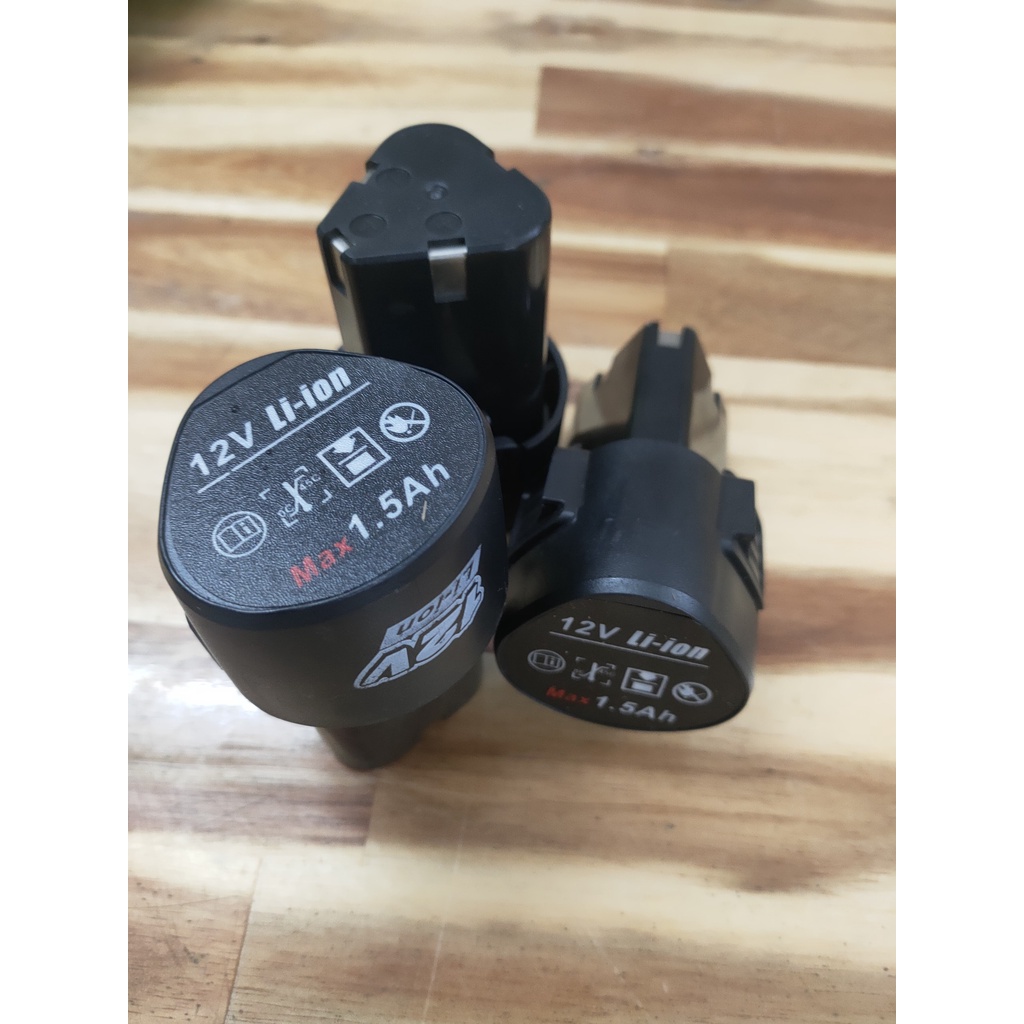 Pin Lithium-Ion cho máy khoan cầm tay 12V, Pin 12V sạc nhanh dùng tốt trong 3-4h