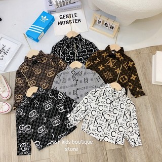 Áo sơ mi lụa nhẹ mềm xịn cho bé trai 9-35kg