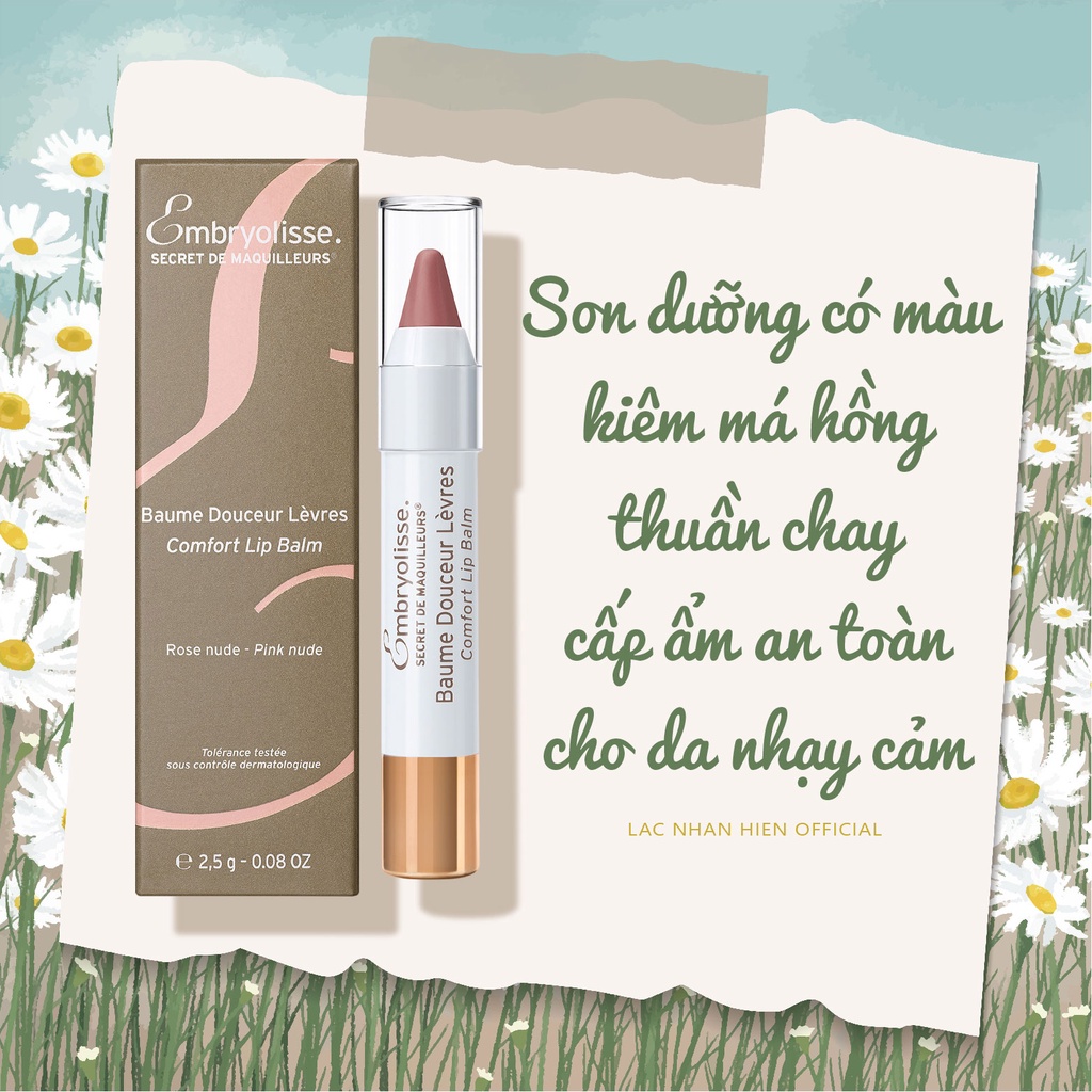 SON DƯỠNG CÓ MÀU ĐA NĂNG EMBRYOLISSE SECRET DE MAQUILLEURS COMFORT LIP BALM CHO DA NHẠY CẢM
