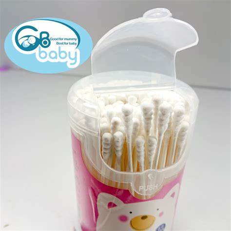 Hộp 200 cây tăm bông vệ sinh Tai cho bé và gia đình KICHI KICHILACHI / GB BABY