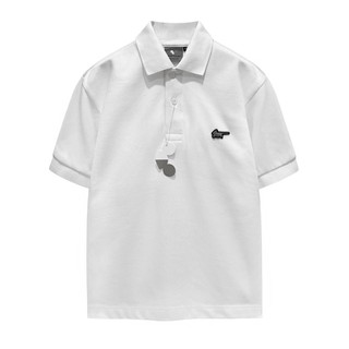 Áo polo trắng racing mouse chuottrang