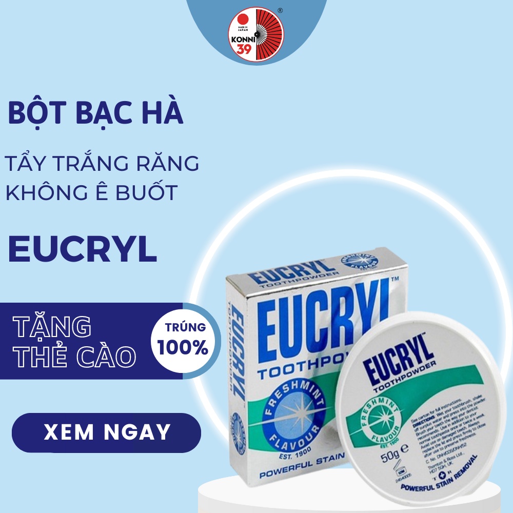 Bột bạc hà giúp sạch miệng trắng răng