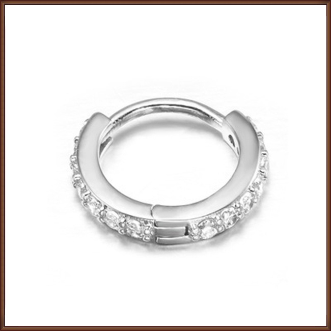 Khuyên Tai Tròn Nhỏ Đính Đá Zircon Thời Trang Cho Nữ