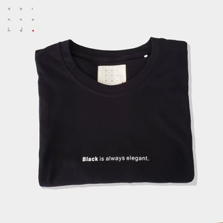 [3 Mẫu] Tshirt Đen In Chữ , Áo Thun Cotton, Quà Tặng - Anh & Co.