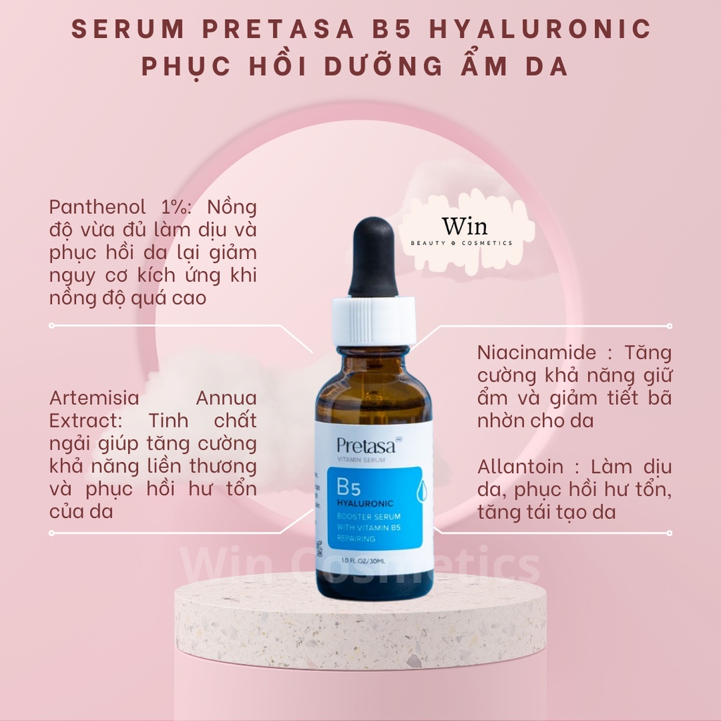 [Hàng công ty] Serum phục hồi da PRETASA - B5 Serum
