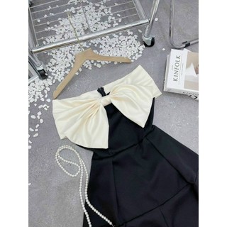 Đầm xòe nơ ngực ( có mút )