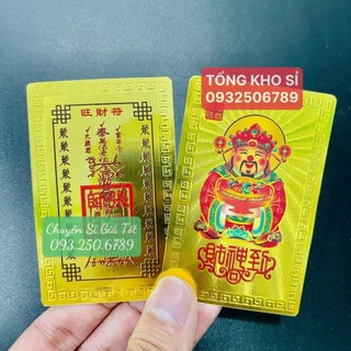 Kim bài ngũ lộ thần tài plastic