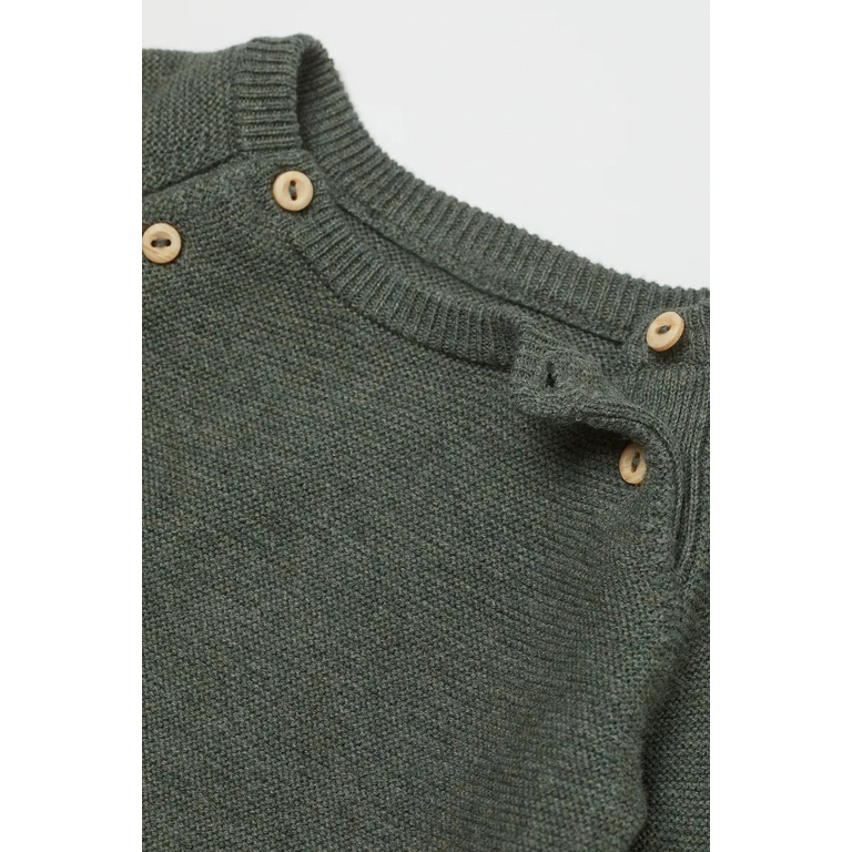 Set quần áo len hồng xanh HM H&M_hàng chính hãng authentic