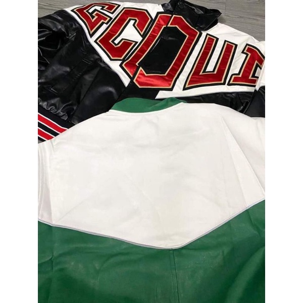 Áo Khoác Varsity Cao Cấp Phối  Da Cho Nam Nữ