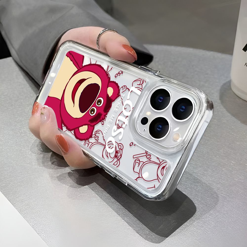 Ốp Điện Thoại TPU Mềm Trong Suốt Chống Sốc In Hình Dâu Tây Dễ Thương Cho IPhone 14 13 Pro Max 12 11 Pro XS Max X XR 7 8 6 6S Plus