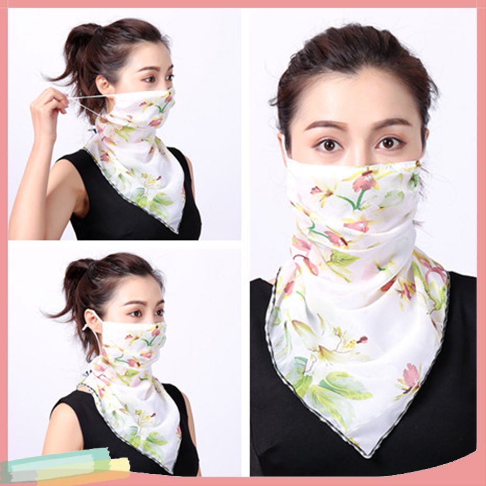Khăn Choàng Cổ Che Mặt Chống Tia Uv In Họa Tiết Độc Đáo Hợp Thời Trang Cho Nữ
