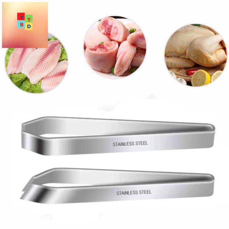 Set 2 Nhíp Gắp Xương Cá Bằng Thép Không Gỉ