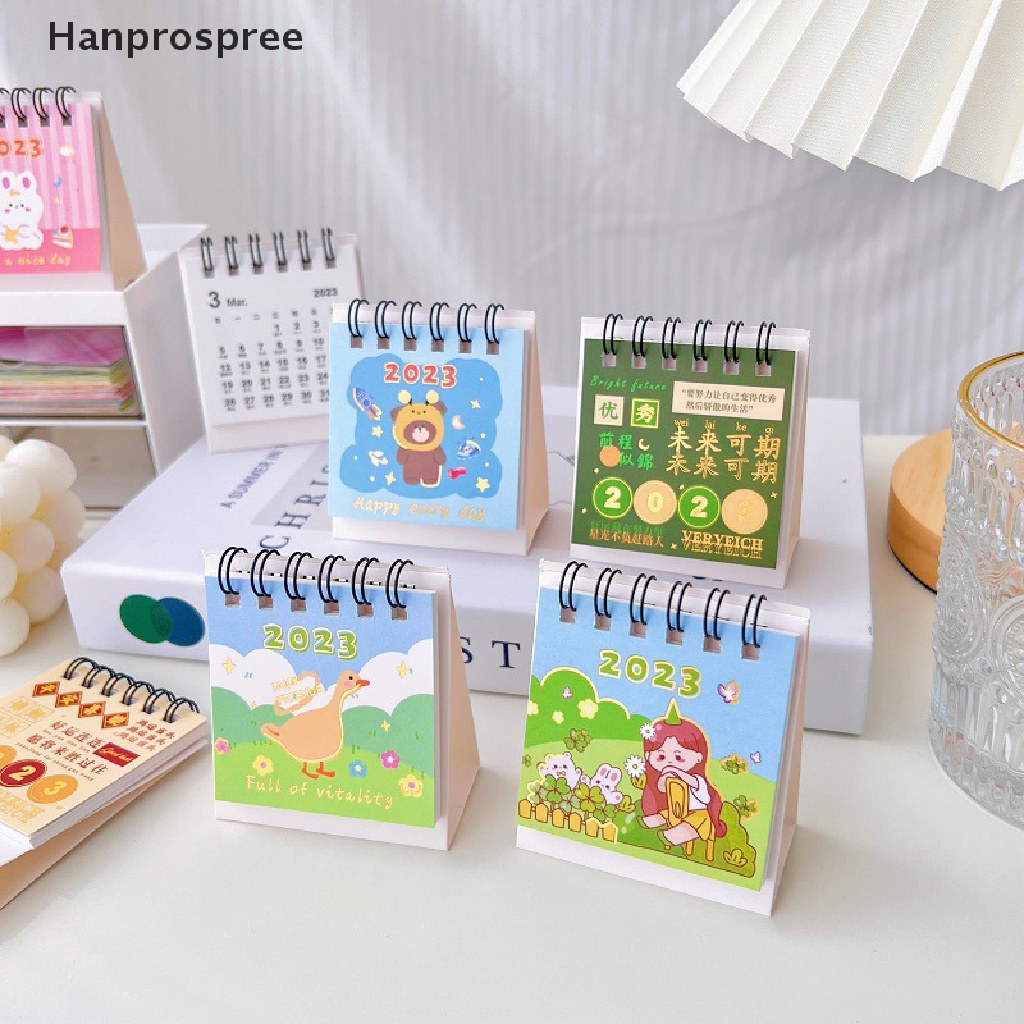 Hanprospree > Lịch Để Bàn Mini 2023 Họa Tiết Phong Cảnh Hoa Lá Sáng Tạo Trang Trí Văn Phòng / Trường Học