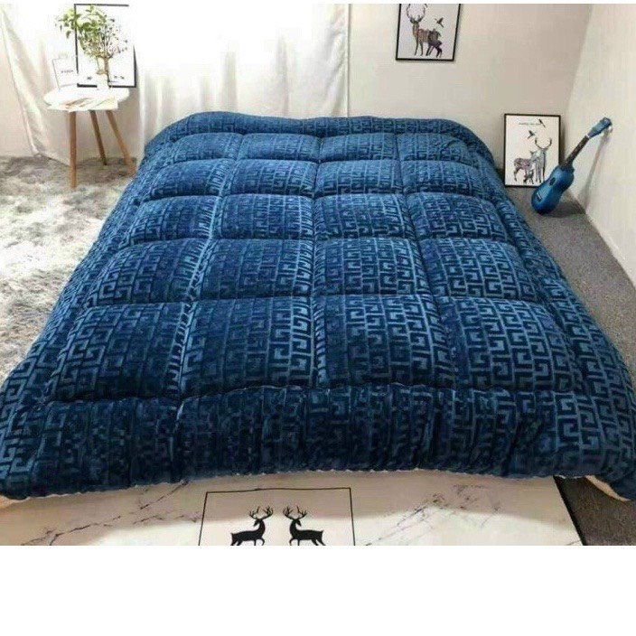 Chăn Lông Cừu Thương Hiệu LV, Chăn Đại Hàn 2m-2m2 loại 1 Siêu Dày Ấm