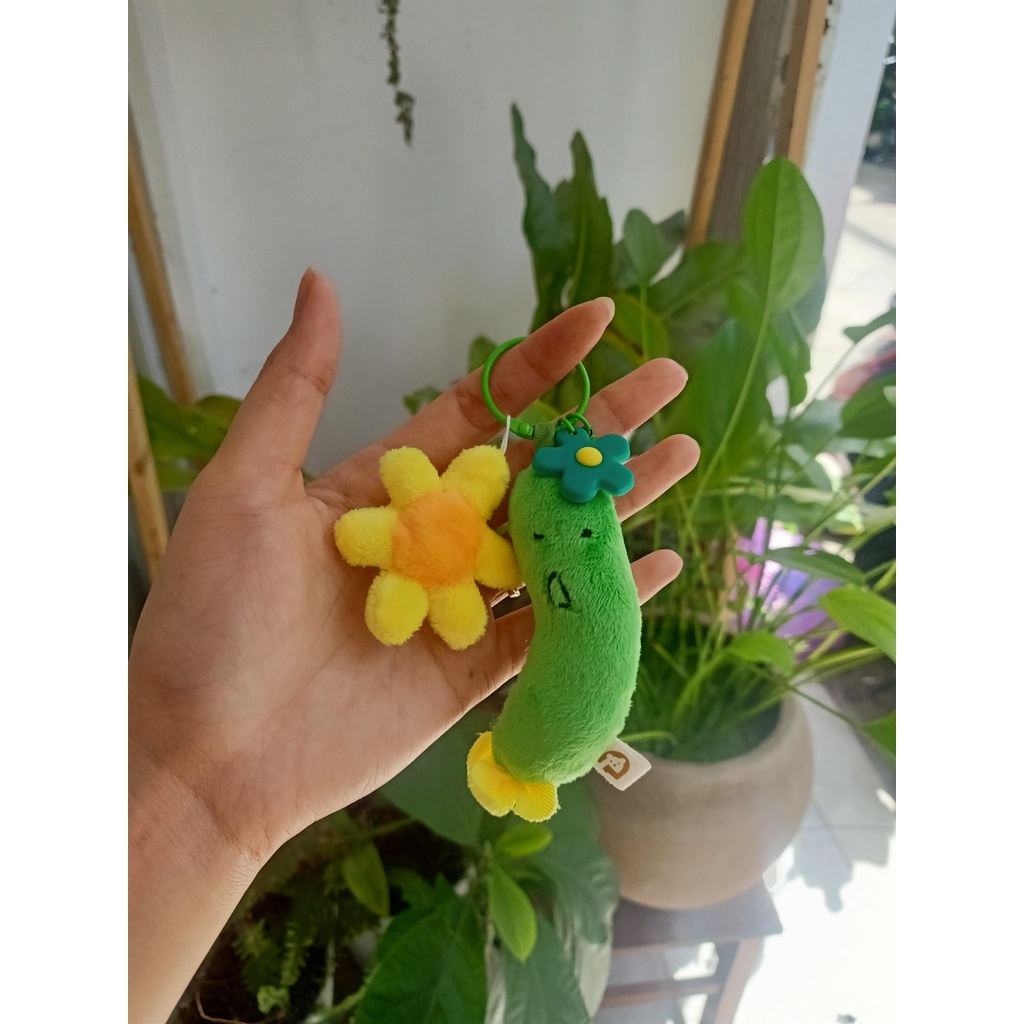 Móc khóa Dưa Leo Bích Cồ dễ thương 9cm - Gấu Bông Đình May