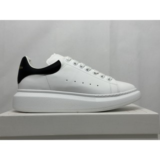 Giày thể thao sneaker mc queen gót đen da. mc queen trắng đen gót da bản cao cấp nam nữ ảnh thật