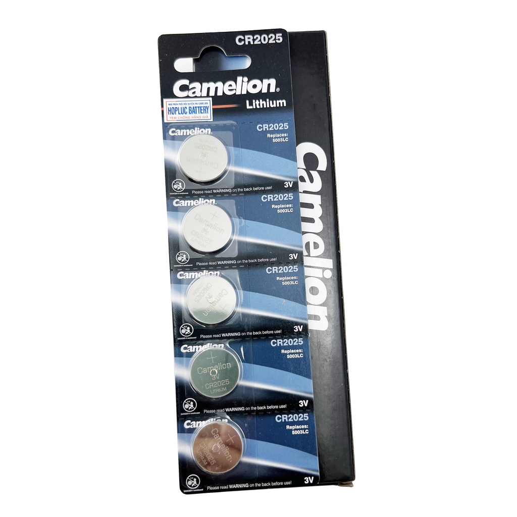 [Nhập khẩu chính hãng] Pin Camelion CR2025 Lithium (3V) pin cúc áo nút áo( 5 viên/ vỉ)