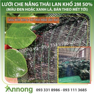 Lưới che nắng thái lan khổ 2m che phủ 60%