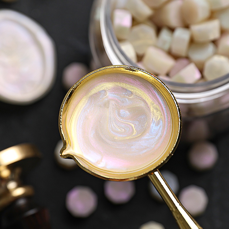 Pearlescent Seal sáp hạt hỗn hợp màu sắc chai lớn 180 viên trái và phải niêm phong sáp con dấu