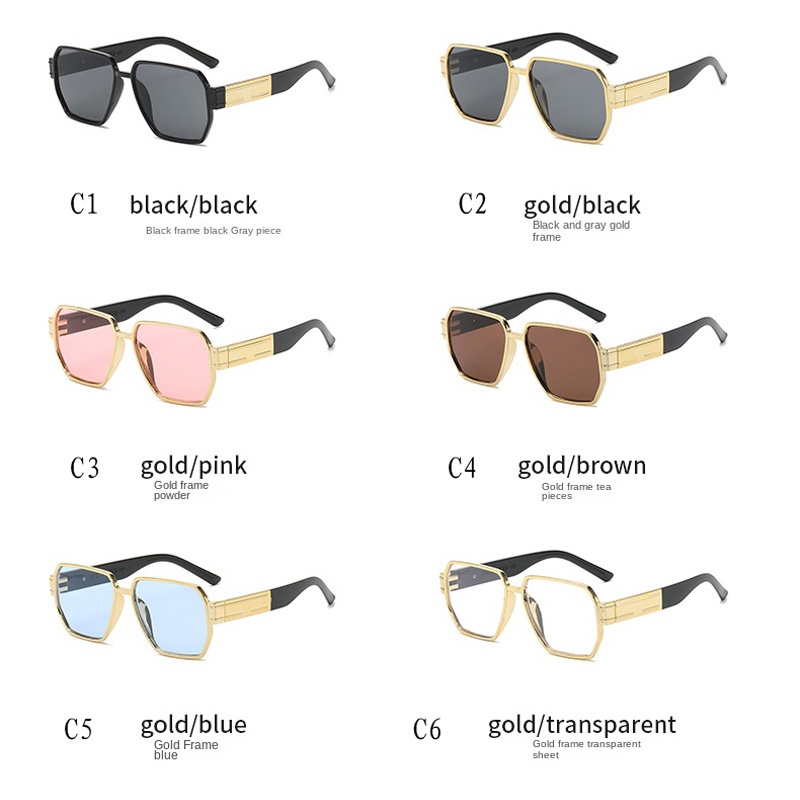 Kính Mát Gọng Vuông Bản To Thời Trang Cho Nữ