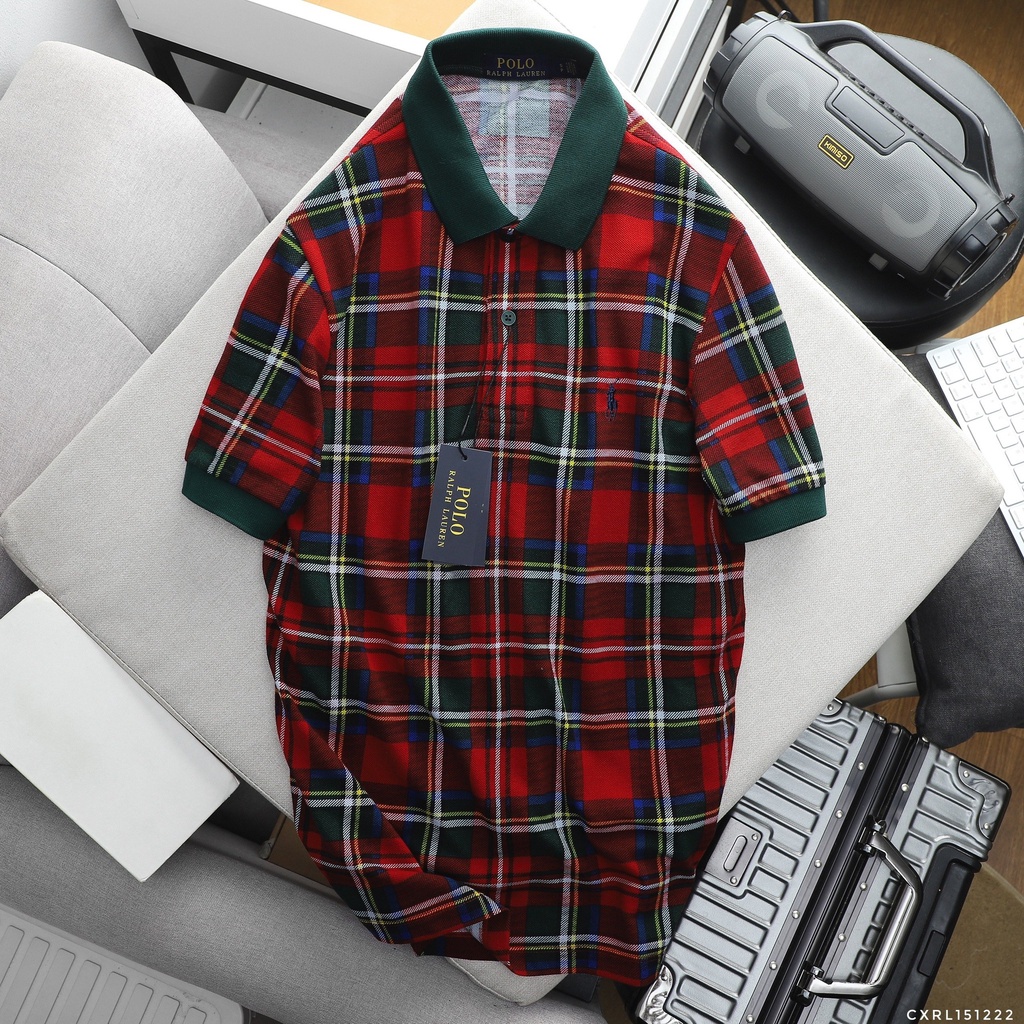 [ XUẤT XỊN ] Áo thun polo nam kẻ sọc, chất liệu cotton pique cao cấp 151222