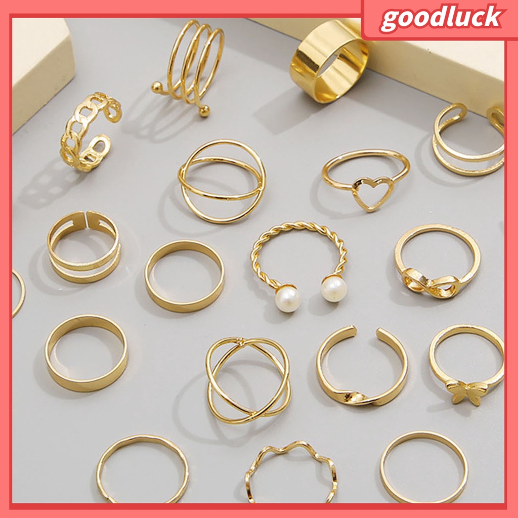 Chúc may mắn| Bộ 22 Nhẫn Thời Trang Tối Giản Cho Nữ