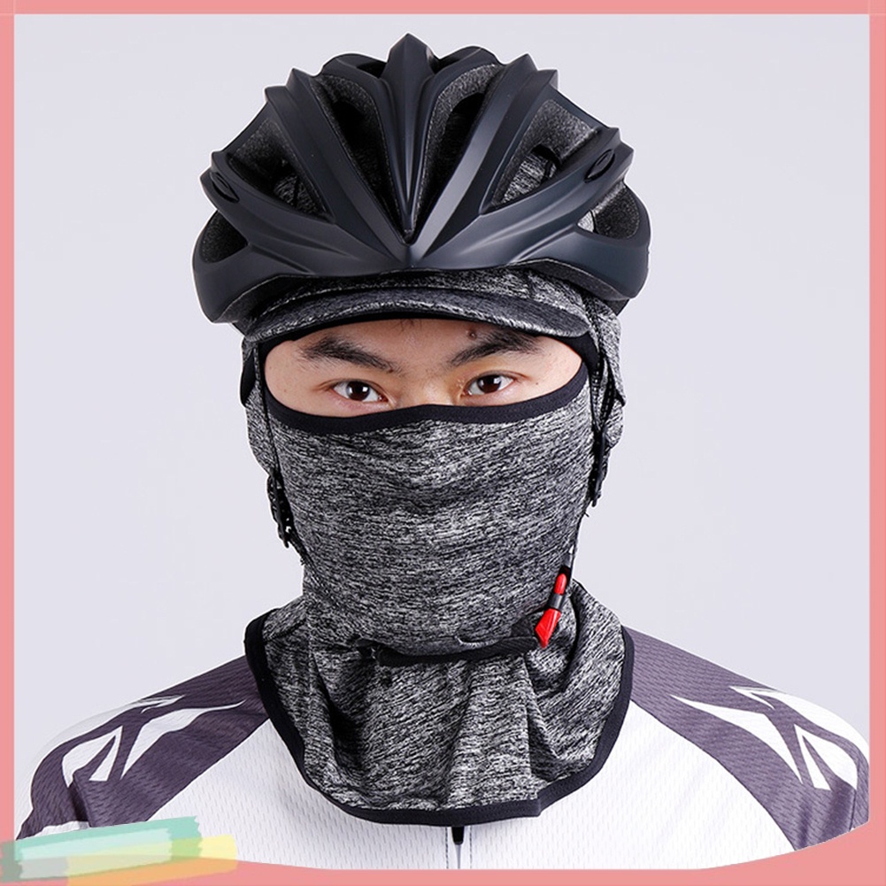 Mũ đội chống nắng có vành kèm khẩu trang che mặt cổ dành cho người đi xe đạp