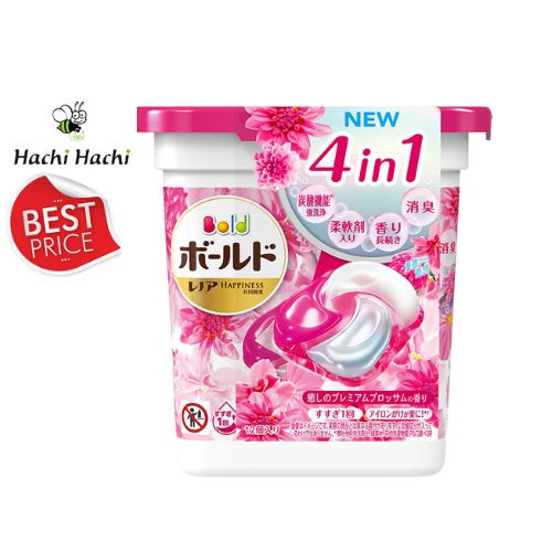 BEST PRICE Viên giặt xả P&G Bold Gel Ball 4D 12 viên Hương hoa tươi mát -