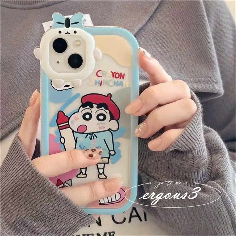 Dễ thương Crayon Shin-chan phim hoạt hình cặp vợ chồng trường hợp điện thoại cho Vivo Y12s Y12A Y20 Y20S Y20i Y21 Y21s Y33s Y02s Y16 Y19 Y15A Y15S Y1s Y91C Y91i Y35 T1X Y17 Y15 Y12 Y22 Y22S Y02 V23e V25 V23 V20Pro Y33T Y50 Y30i S1 Y20G Y30G
