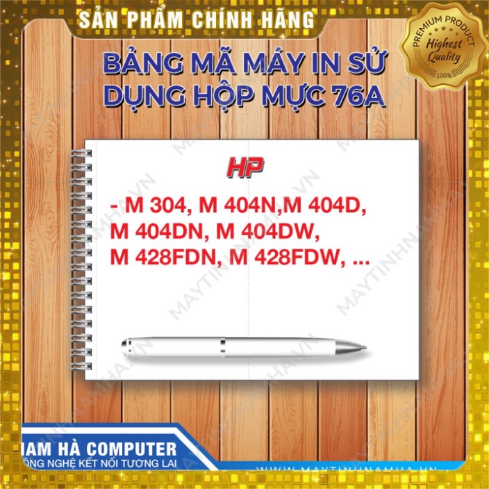 Hộp mực máy in 76A / CRG 057 dành cho HP Pro M304 404d 404dn 404dw MFC M428fdn - CANON 223d 226d 449