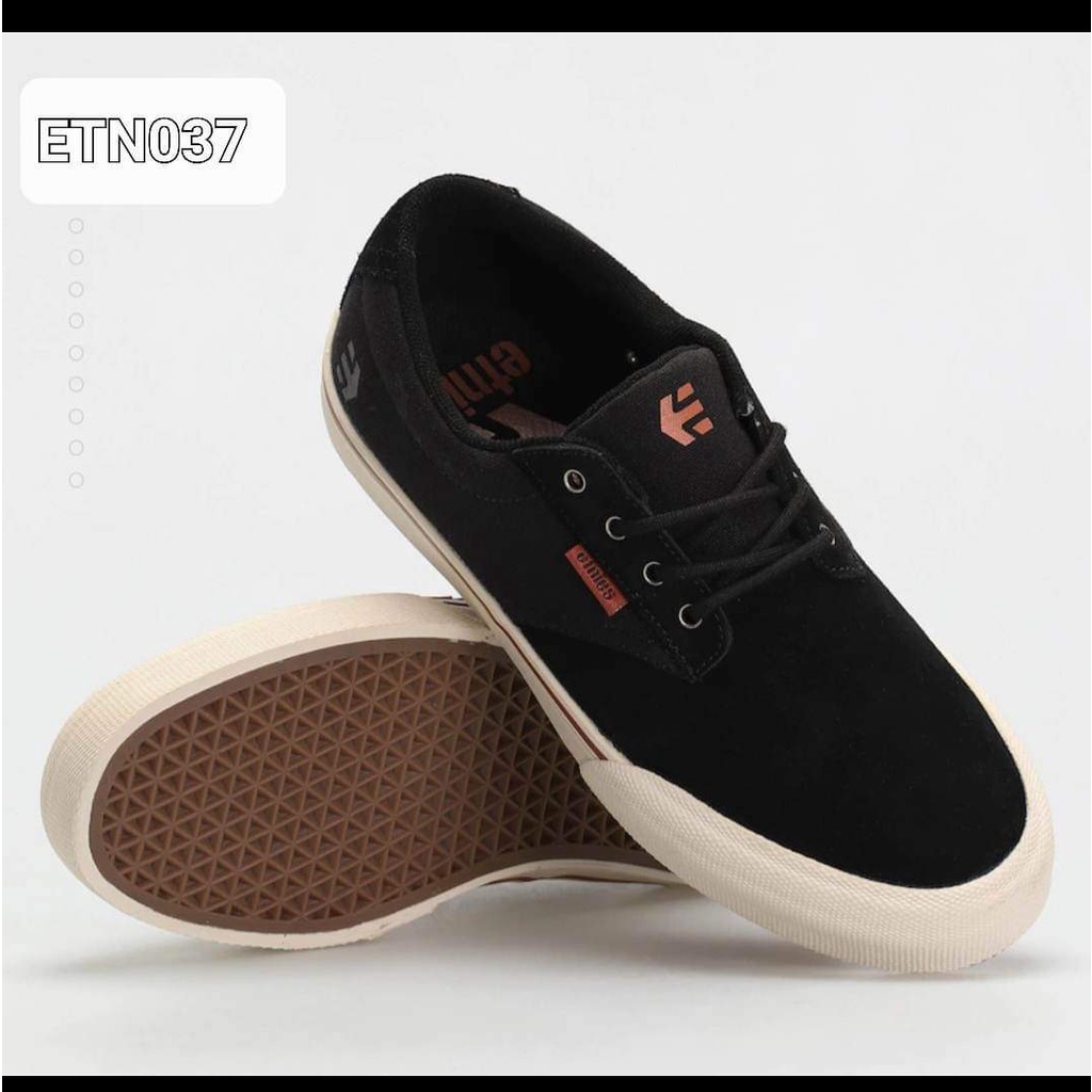 Giày Etnies đen logo cam cho nam