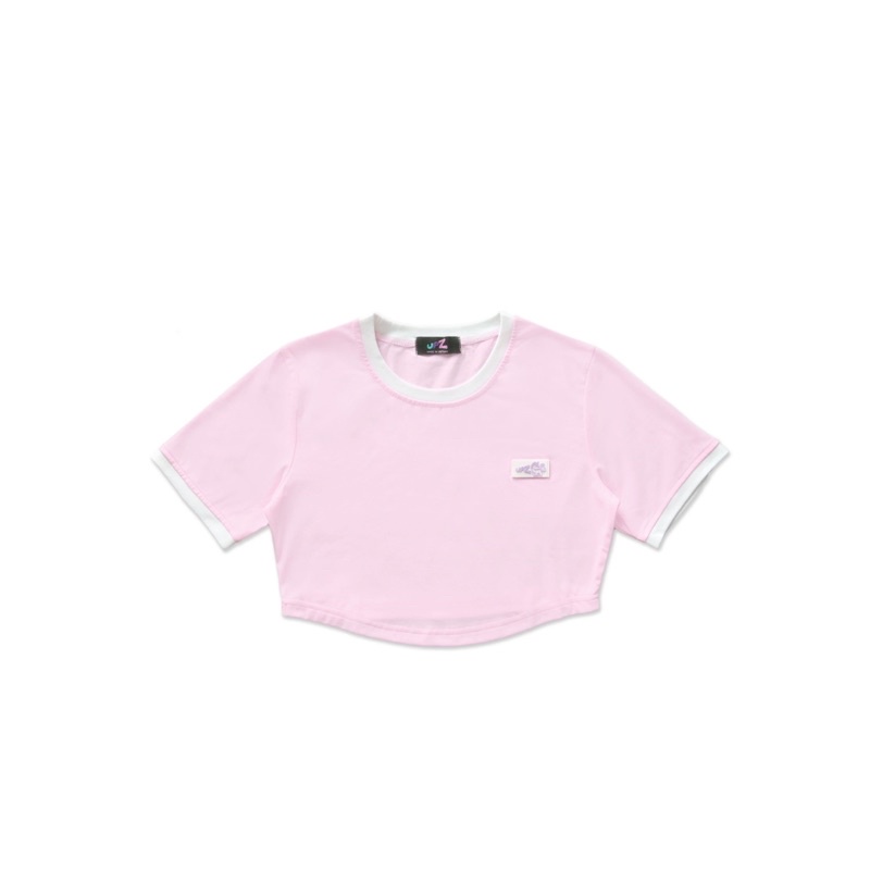 UPZ Áo Thun Croptop Viền (3 Màu)