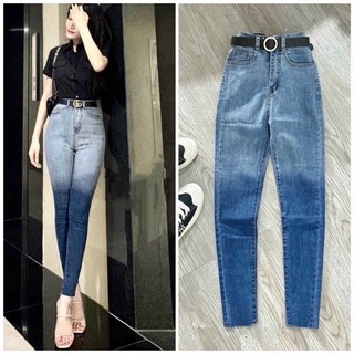 Quần jean nữ ôm chất co giãn Quần Jean Skinny Tôn Dáng quần bò ôm jean ôm Cạp cao lưng cao C022