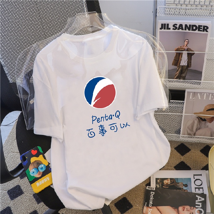 NRVP Áo Thun 100% Cotton Tay Ngắn Dáng Rộng