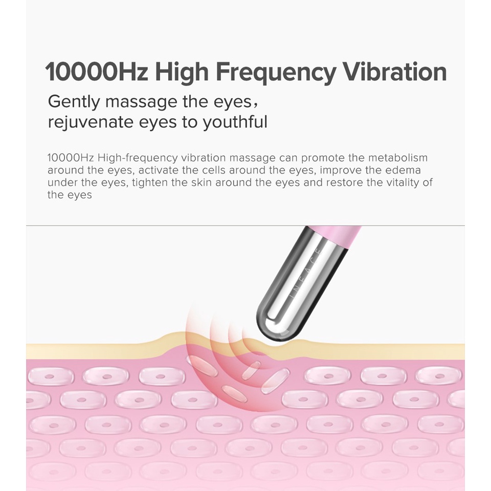 Máy mát xa mặt và mắt inFace eye Sonic MS5000 chế độ rung 10000Hz - Bảo hành 3 tháng