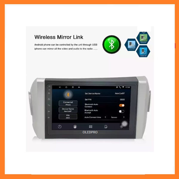 Bộ màn hình Android OLEDPRO cho xe TOYOTA INNOVA 2016-2022, định vị GPS,bản đồVIETMAP S1, NAVITEL,dvd android xe INNOVA